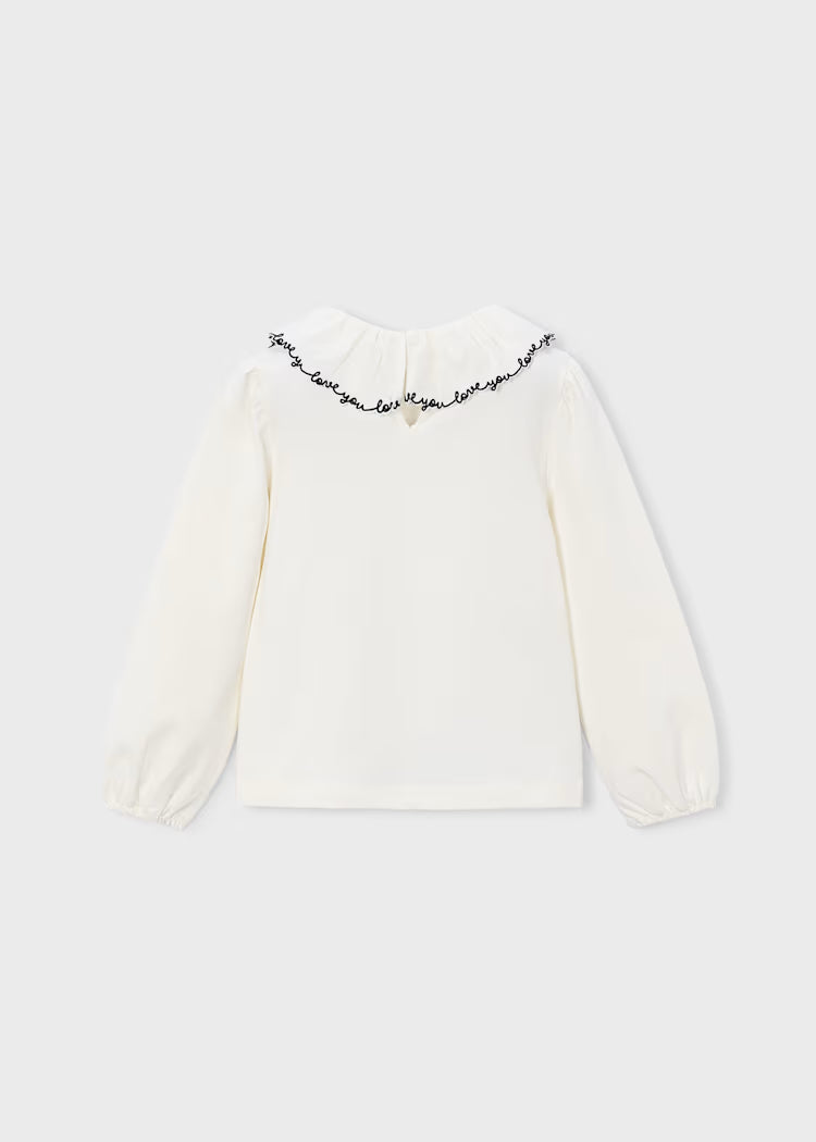 Mayoral - Love You Ruffle Collar Blouse (4149)