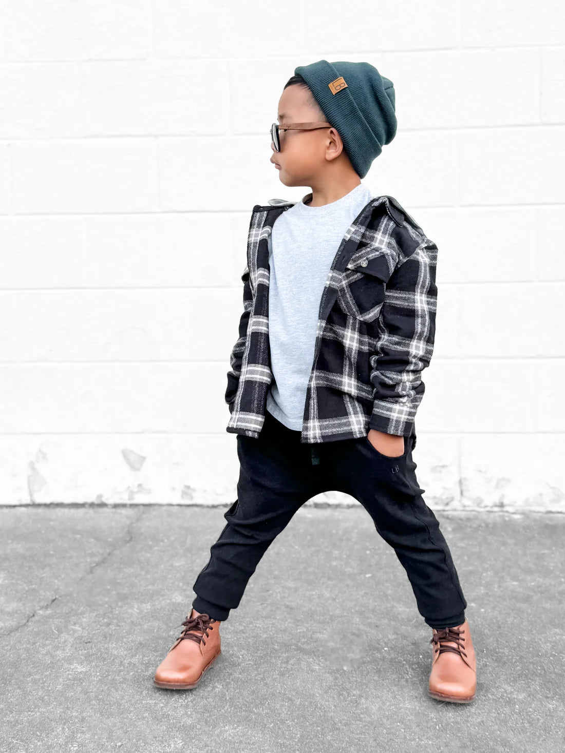 Little Bipsy  - Black Ribbed Jogger