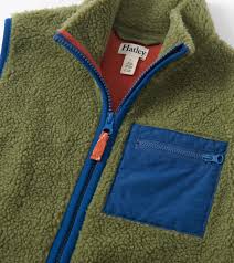 Hatley - Loden Green Faux Sherpa Vest
