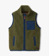 Hatley - Loden Green Faux Sherpa Vest