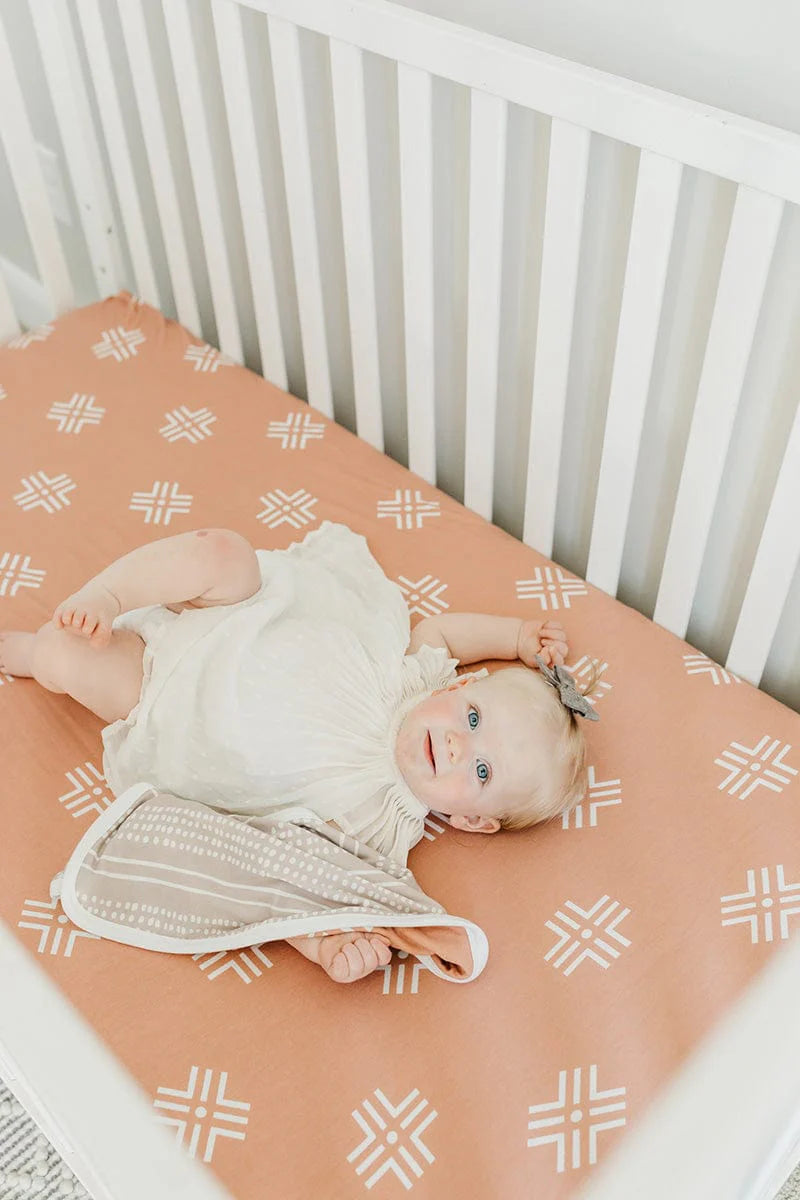 Copper Pearl - Mesa Premium Knit Fitted Crib Sheet