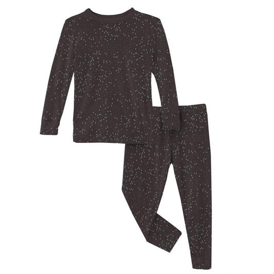 Kickee Pants - Midnight Foil Constellations Long Sleeve Pajama Set