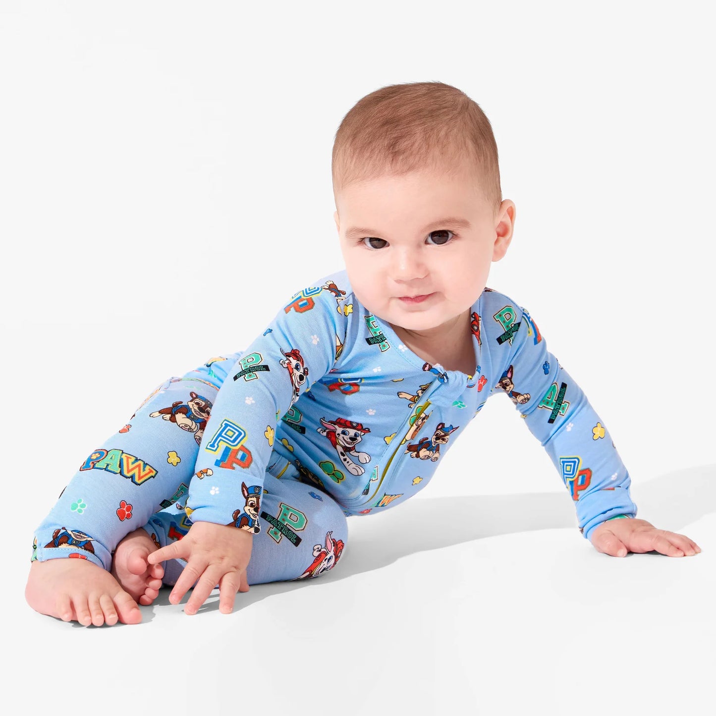 Bellabu Bear - PAW Patrol Varsity Blue Bamboo Convertible Footie