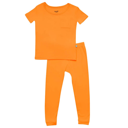Kyte Baby - Short Sleeve Pants Set in Tangerine