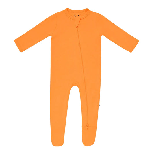 Kyte Baby - Zippered Footie in Tangerine