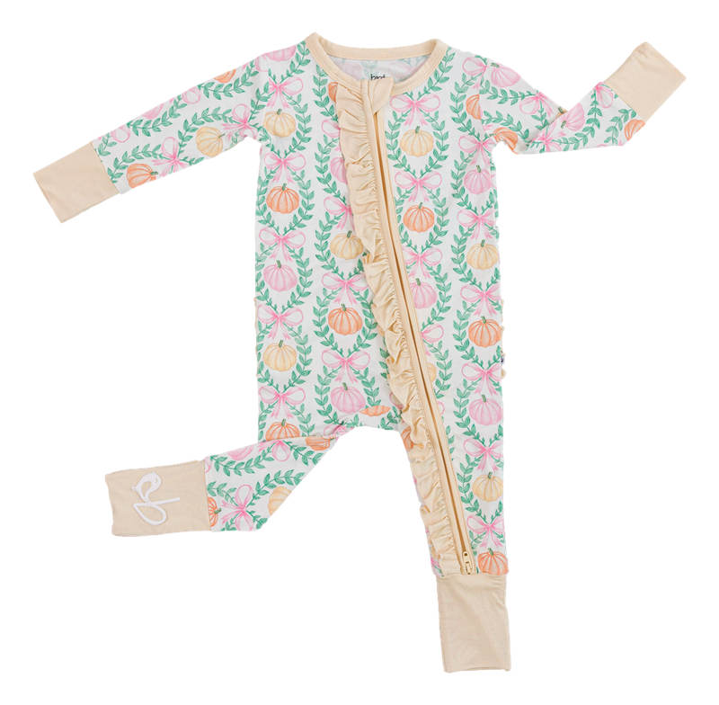 Birdie Bean - Amber Ruffle Convertible Romper PJ