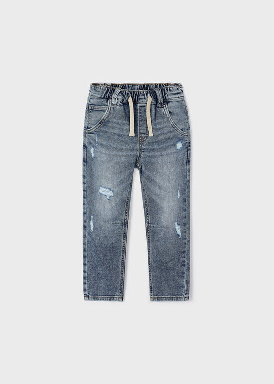 Mayoral - Ripped Denim Cargo Pants