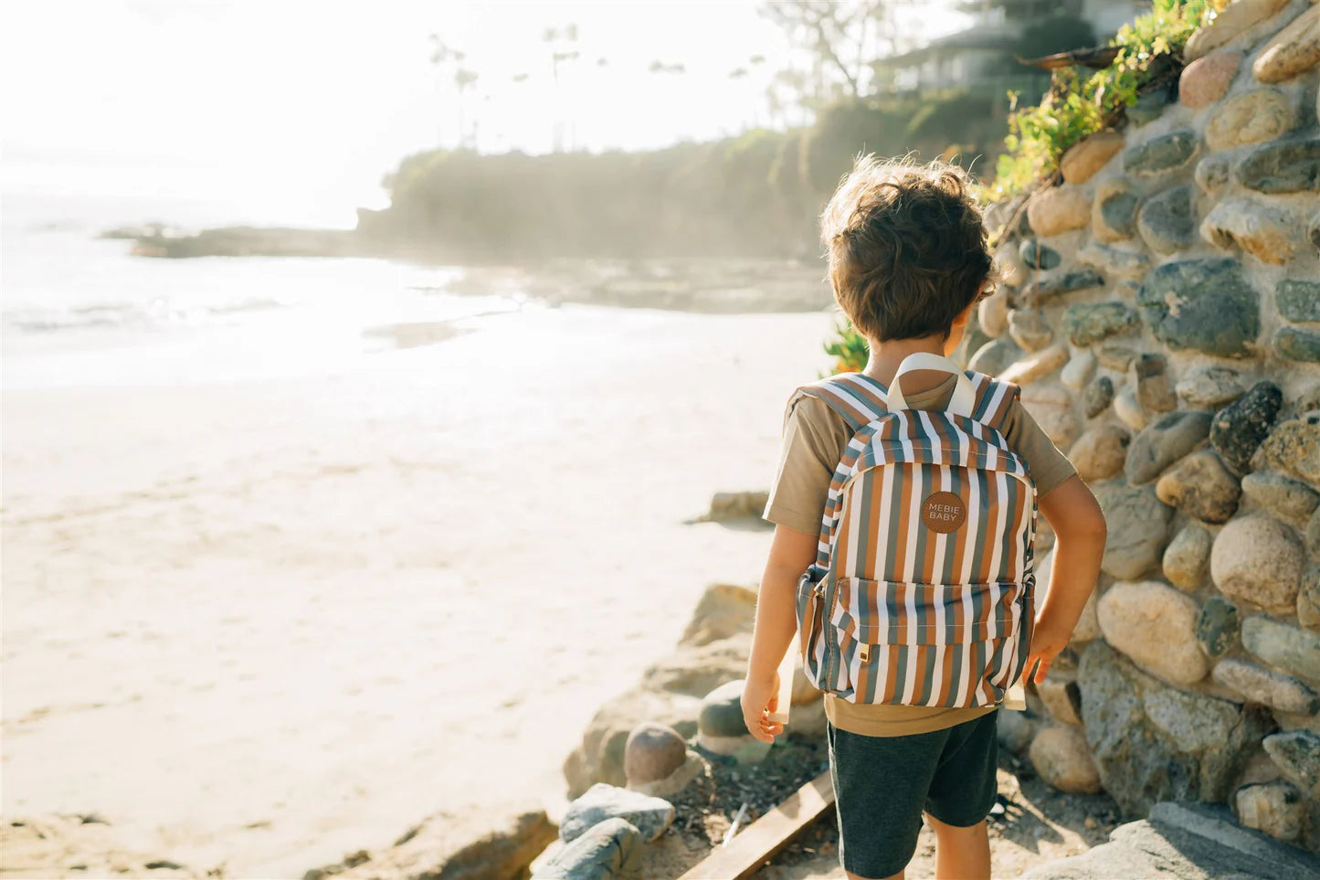 Mebie Baby Sunset Stripes Mini Backpack