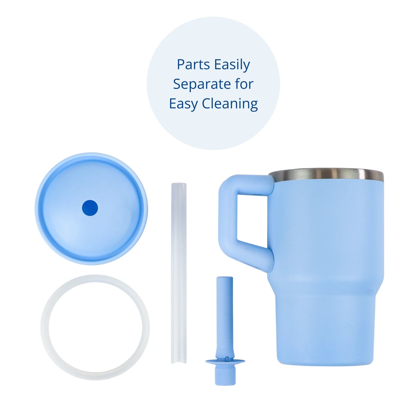 Re-Play - 10oz Insulated Mini Tumbler - Ice Blue
