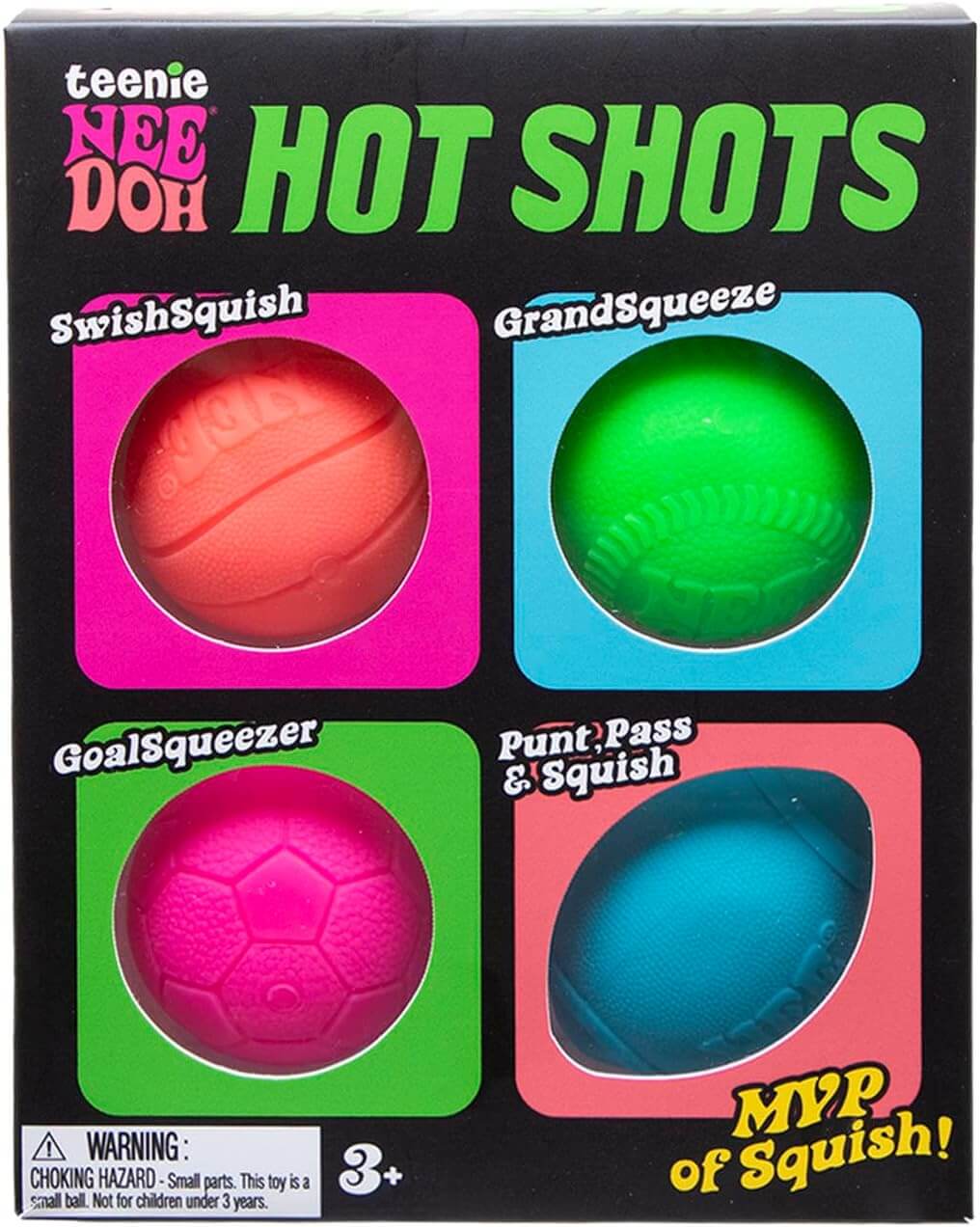 Schylling - NeeDoh Hot Shot Teenie 4-Pack (LIMIT 1)