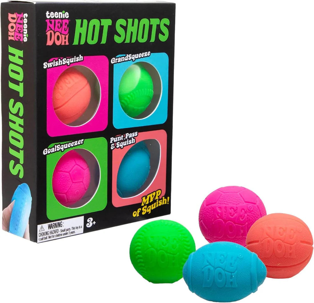 Schylling - NeeDoh Hot Shot Teenie 4-Pack (LIMIT 1)