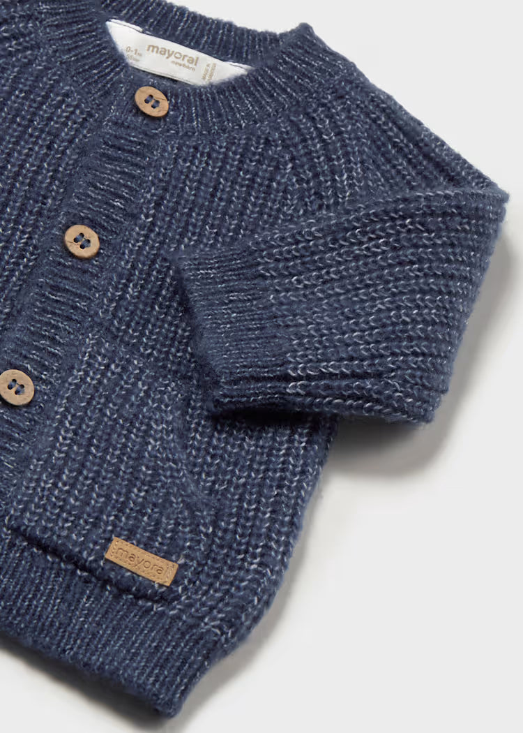 Mayoral - Heather Indigo Knit Cardigan (2370)