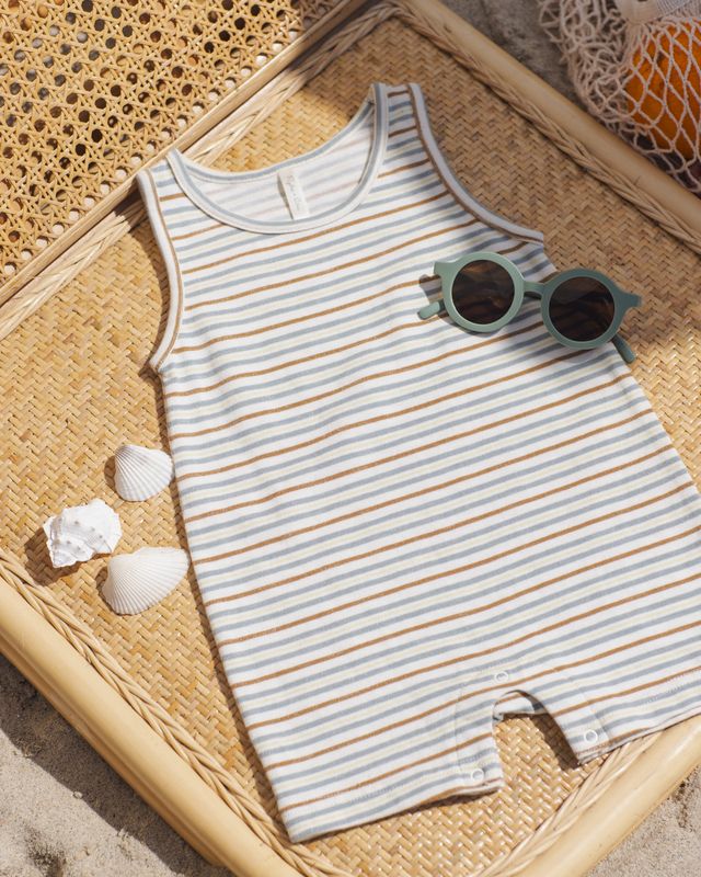 Rylee + Cru - Sleeveless One-Piece || Vintage Stripe