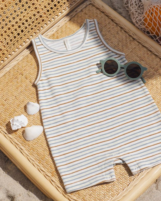 Rylee + Cru - Sleeveless One-Piece || Vintage Stripe