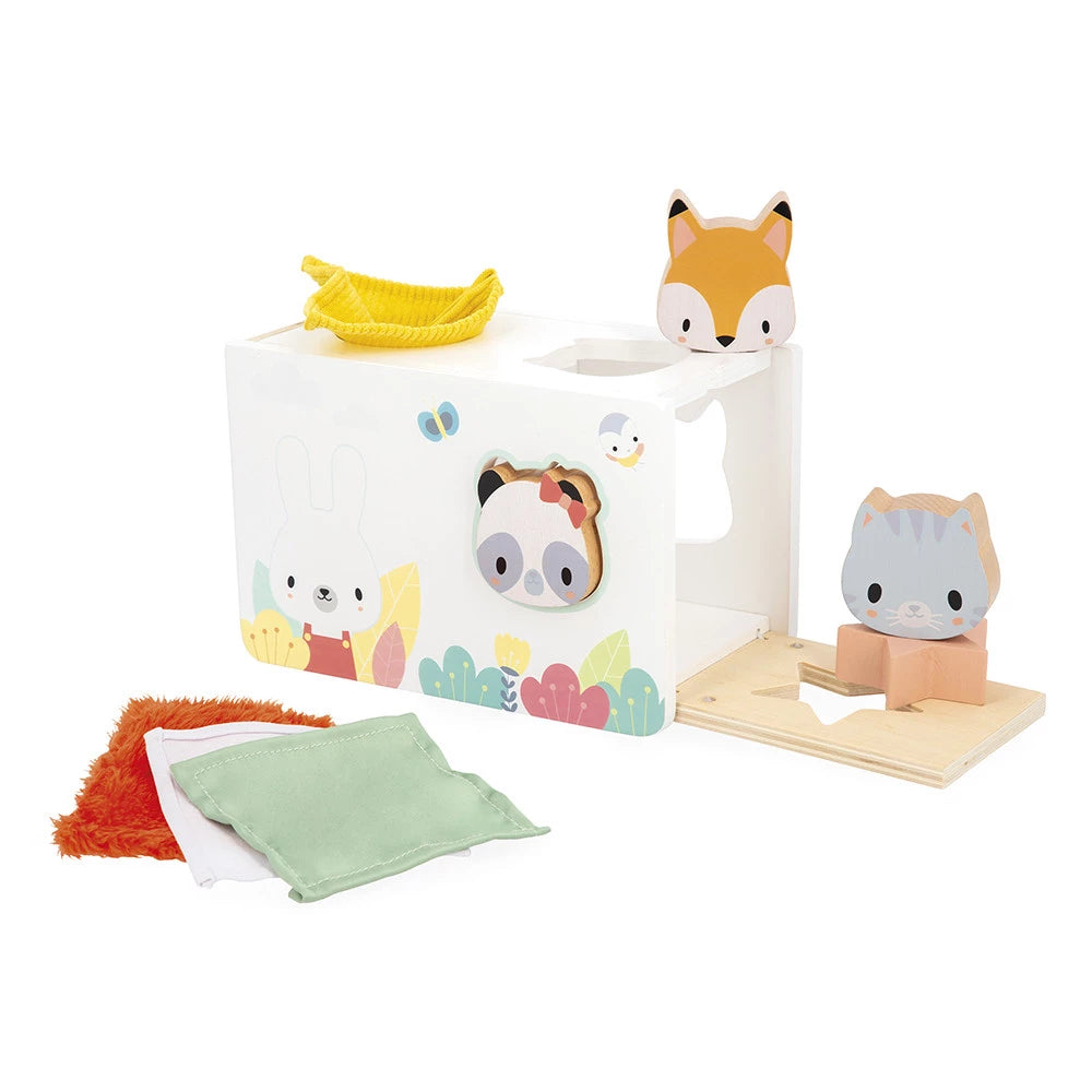 Janod - Pure Fabrics Shape Sorter Box