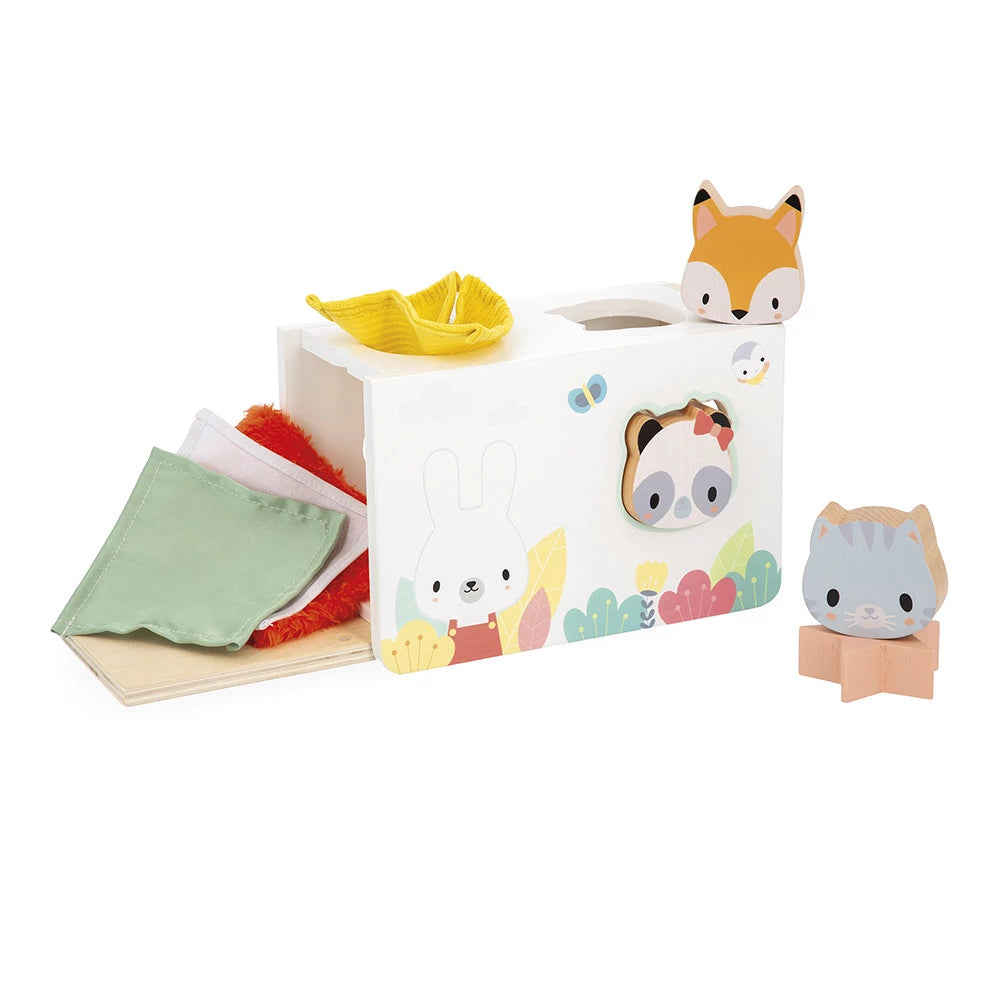 Janod - Pure Fabrics Shape Sorter Box