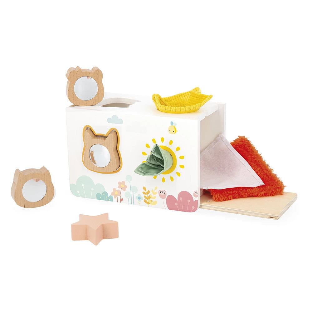 Janod - Pure Fabrics Shape Sorter Box