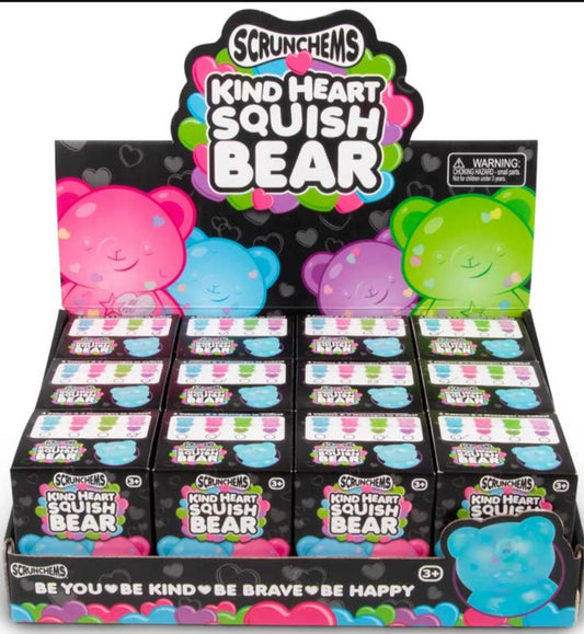 One for Fun - SCRUNCHEMS HEART SQUISH BEAR (limit 3)