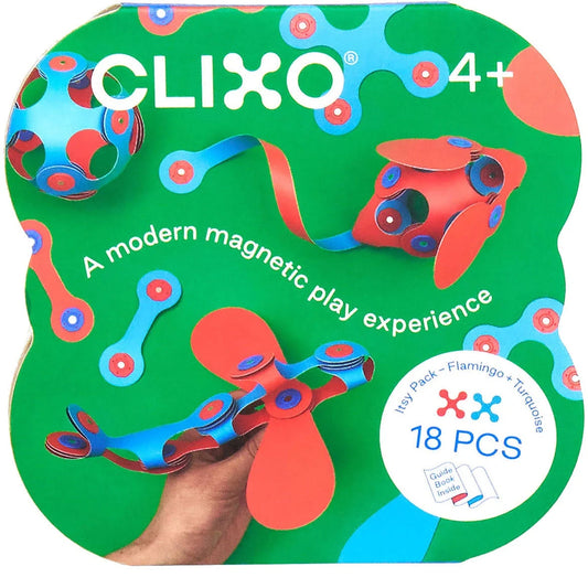 Clixo - Itsy Pack - Pink/Turquise- 18 Pieces