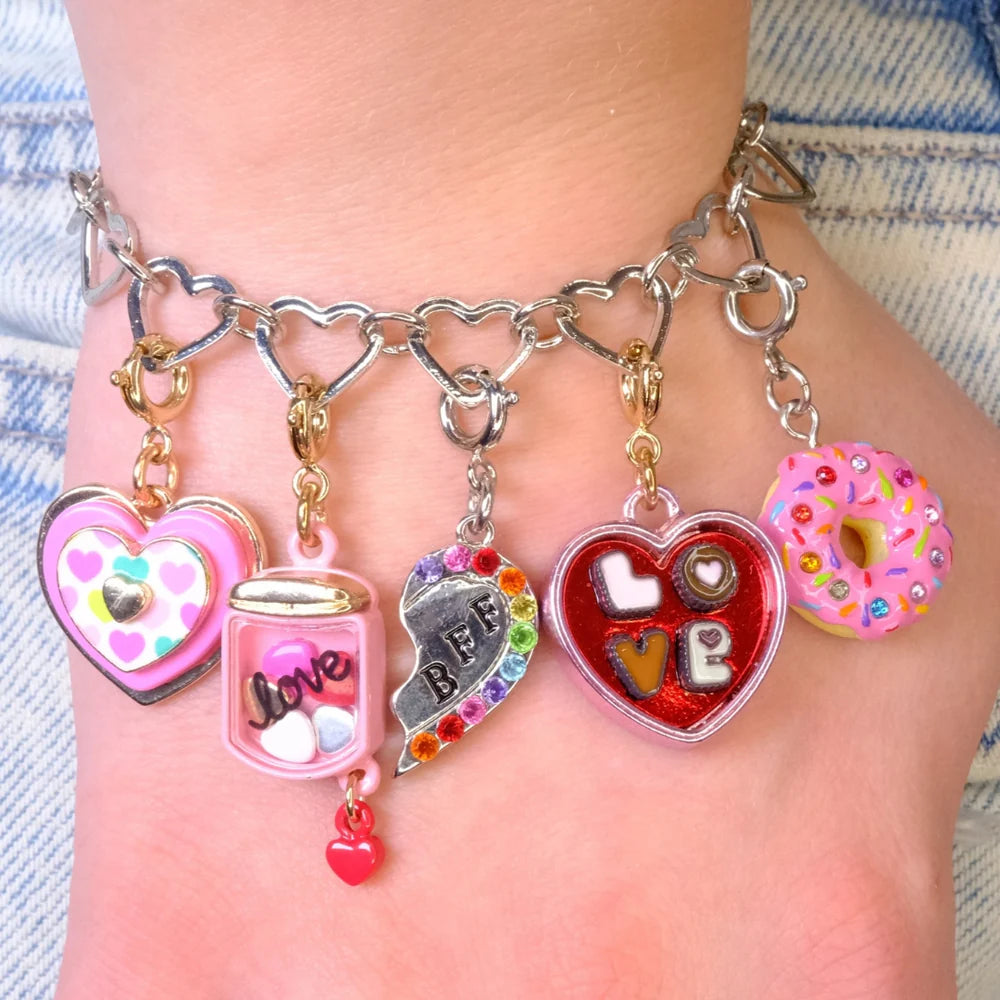 High IntenCity - Charm It! Silver BFF Broken Heart Charm