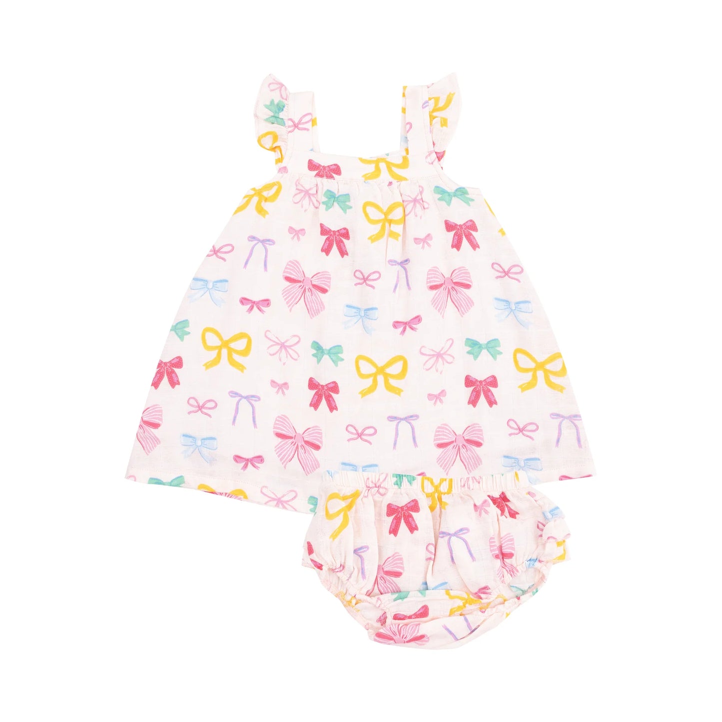 Angel Dear - Colorful Bows Sundress & Diaper Cover