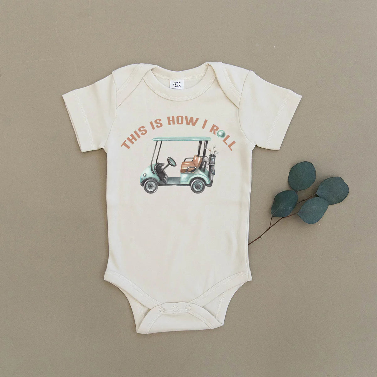 Urban Baby Co. - How I Roll Golf Cart Organic Baby Short Sleeve Onesie