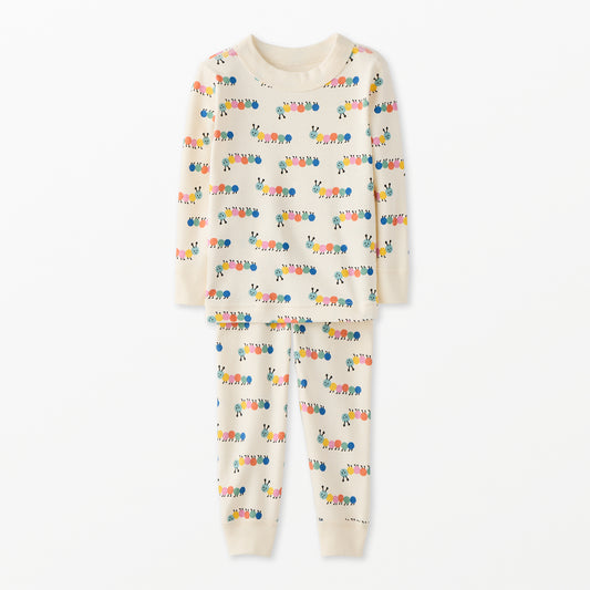 Hanna Andersson - Colorful Caterpillar - Kids Long John Pajama Set