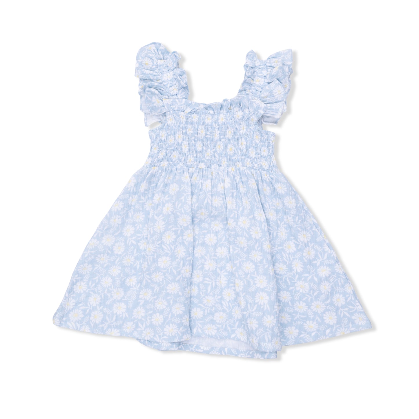 Angel Dear - Western Daisies Smocked Sundress with Bloomer