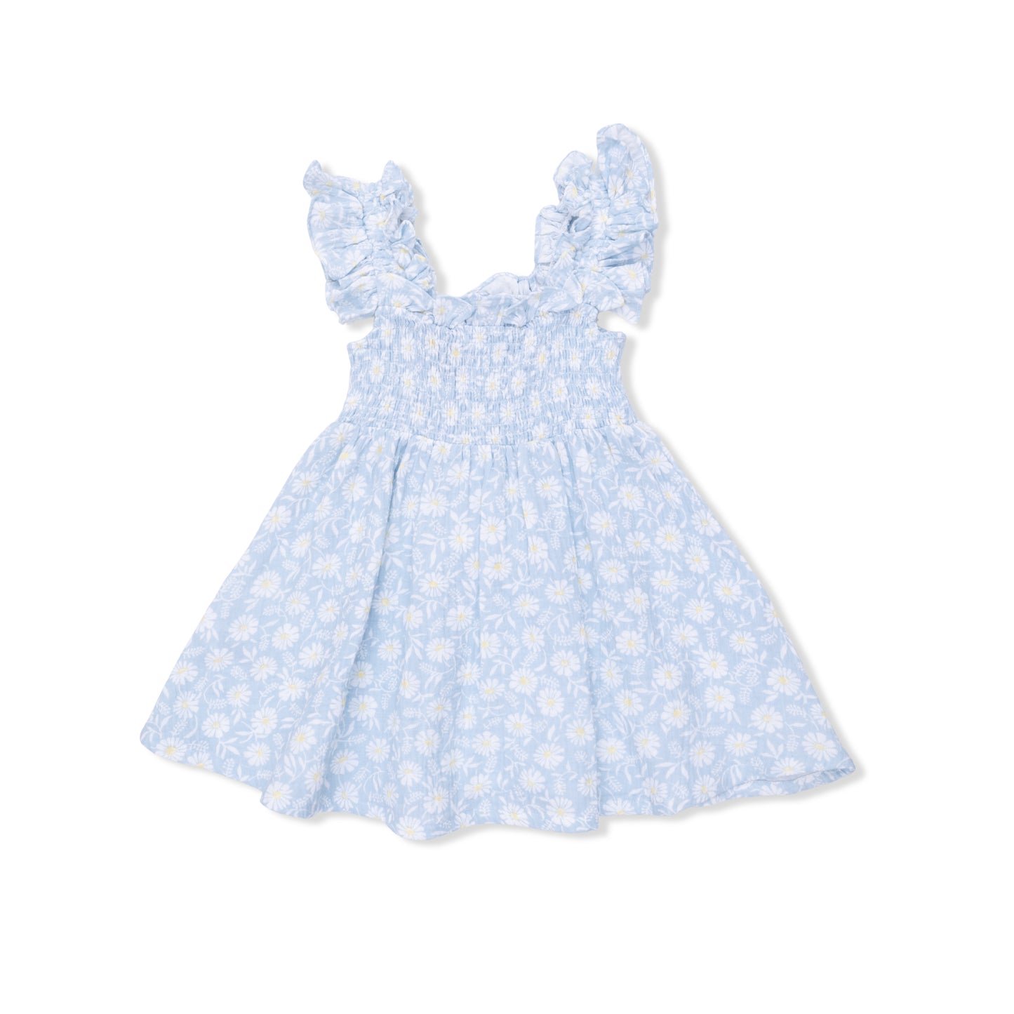Angel Dear - Western Daisies Smocked Sundress with Bloomer