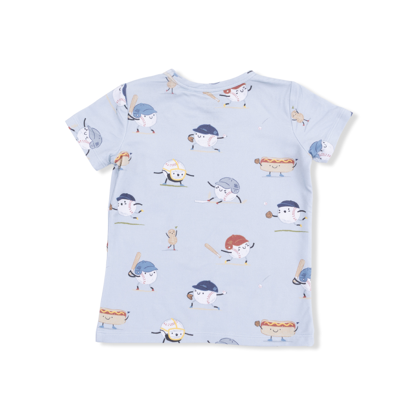 Angel Dear - Baseballs Playing Baseball Crew Neck Tee w/ Casual Shorts