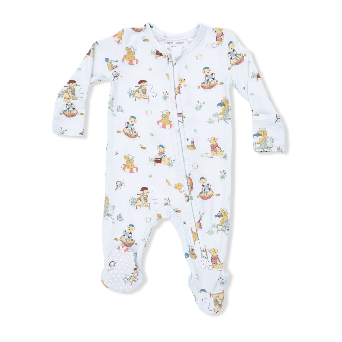Angel Dear - Lake Buddy Dogs 2 Way Zipper Footie