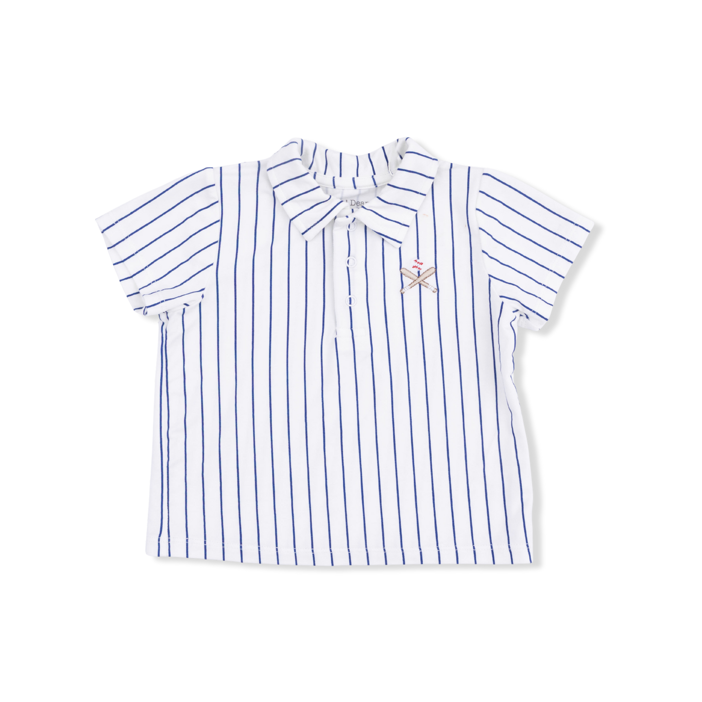 Angel Dear - Baseball Stripe Polo with Everyday Short