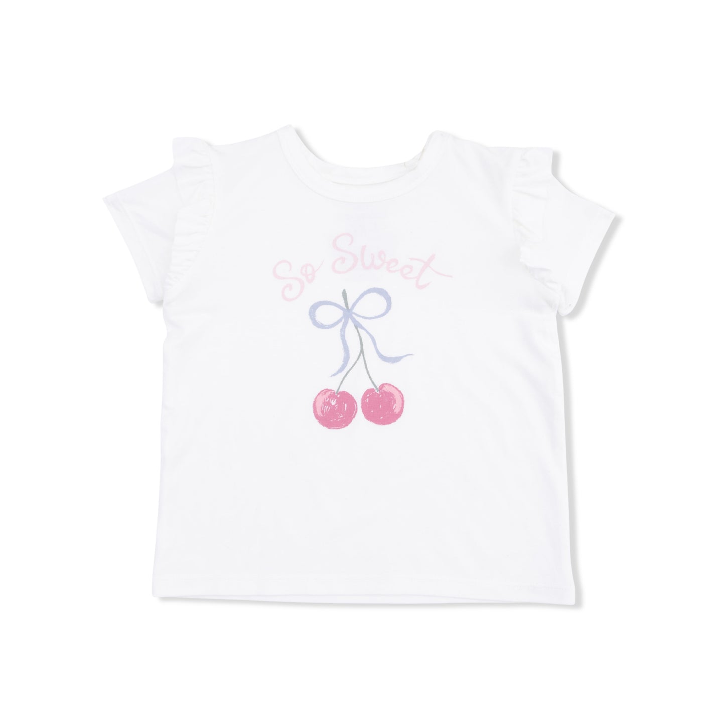 Angel Dear - Sweet Bow Cherries Ruffle Tee