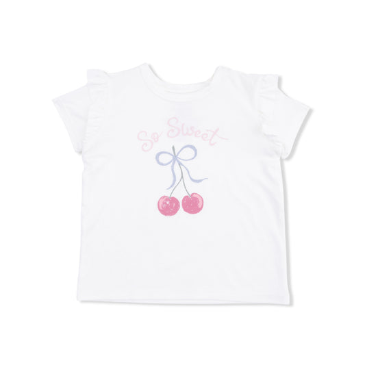 Angel Dear - Sweet Bow Cherries Ruffle Tee