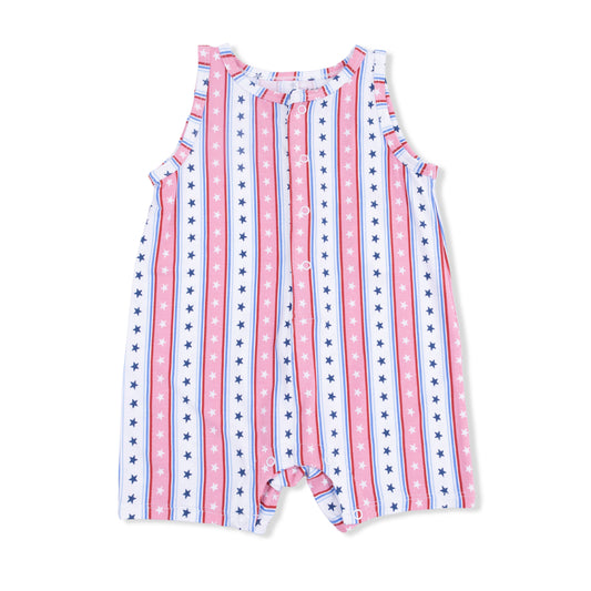 Angel Dear - Stars and Stripes Sleeveless Shortie Romper