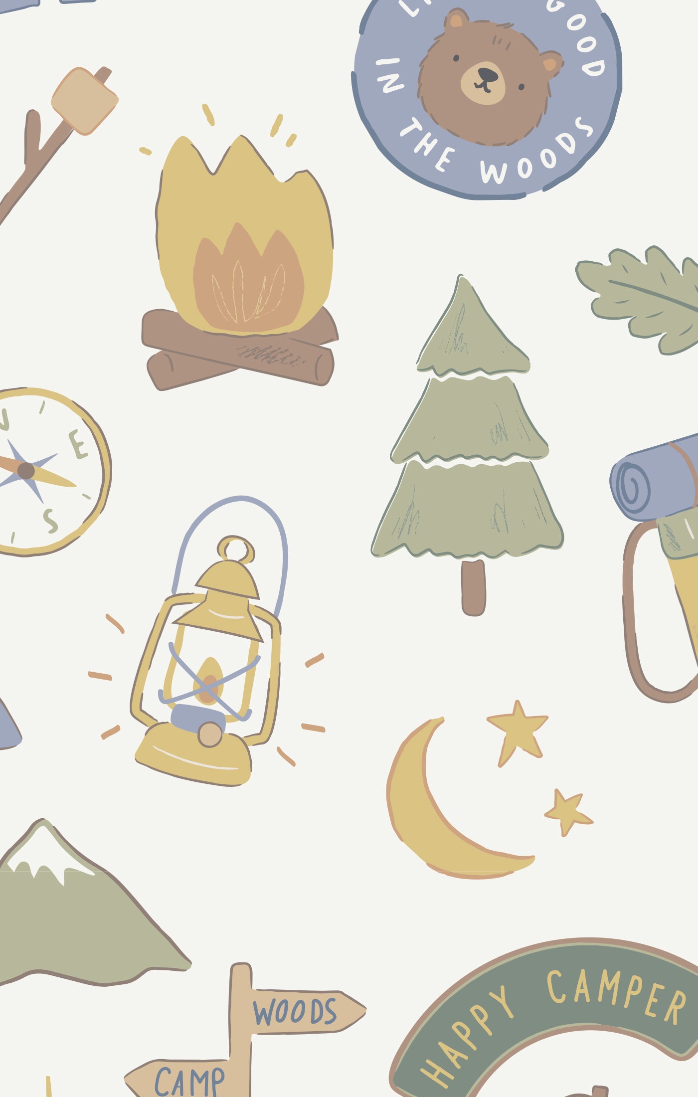 Angel Dear - Camping Blue Convertible Romper