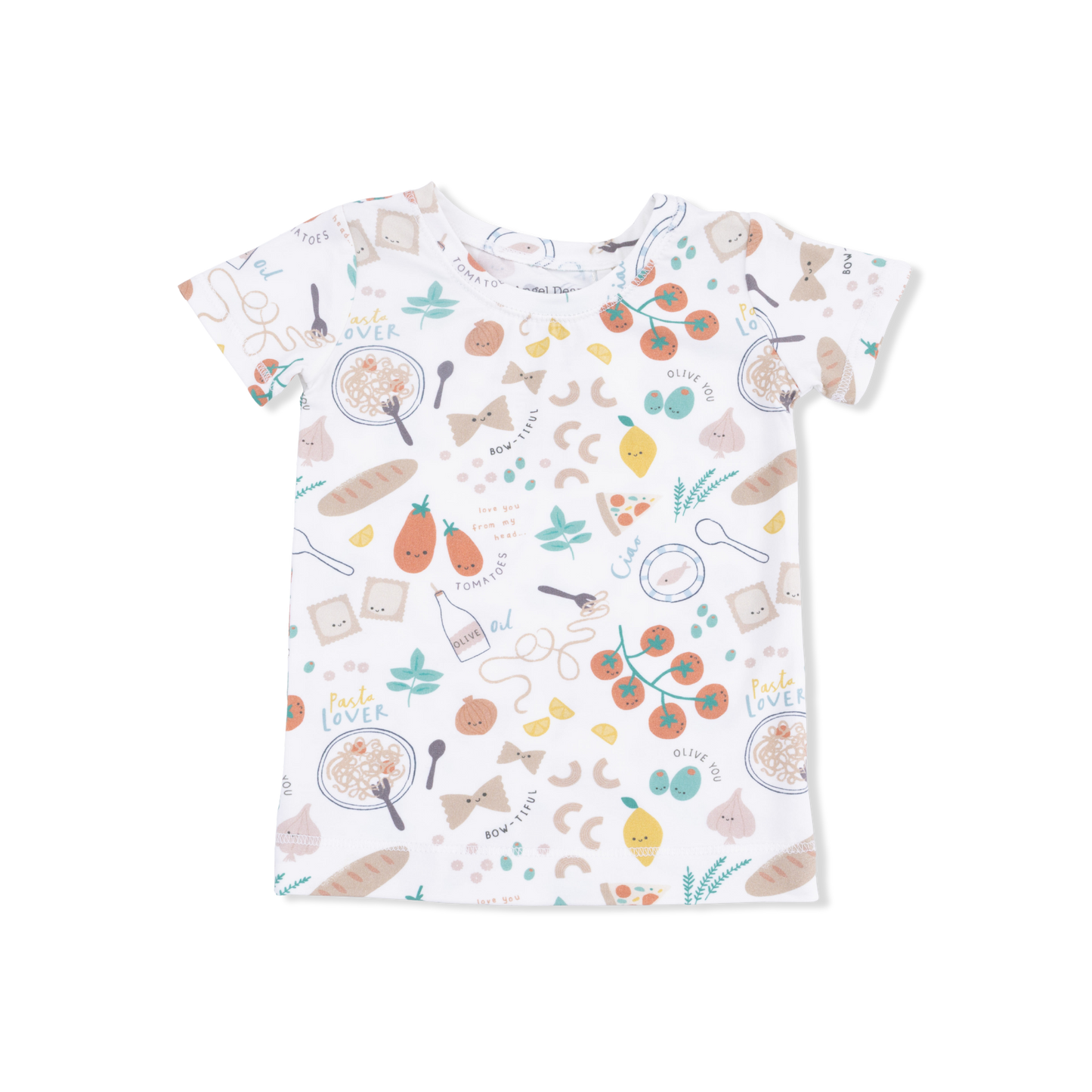 Angel Dear - Pasta Lovers Short Sleeve Loungewear Set