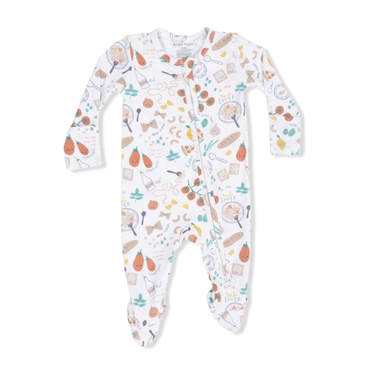 Angel Dear - Pasta Lovers 2 Way Zipper Footie