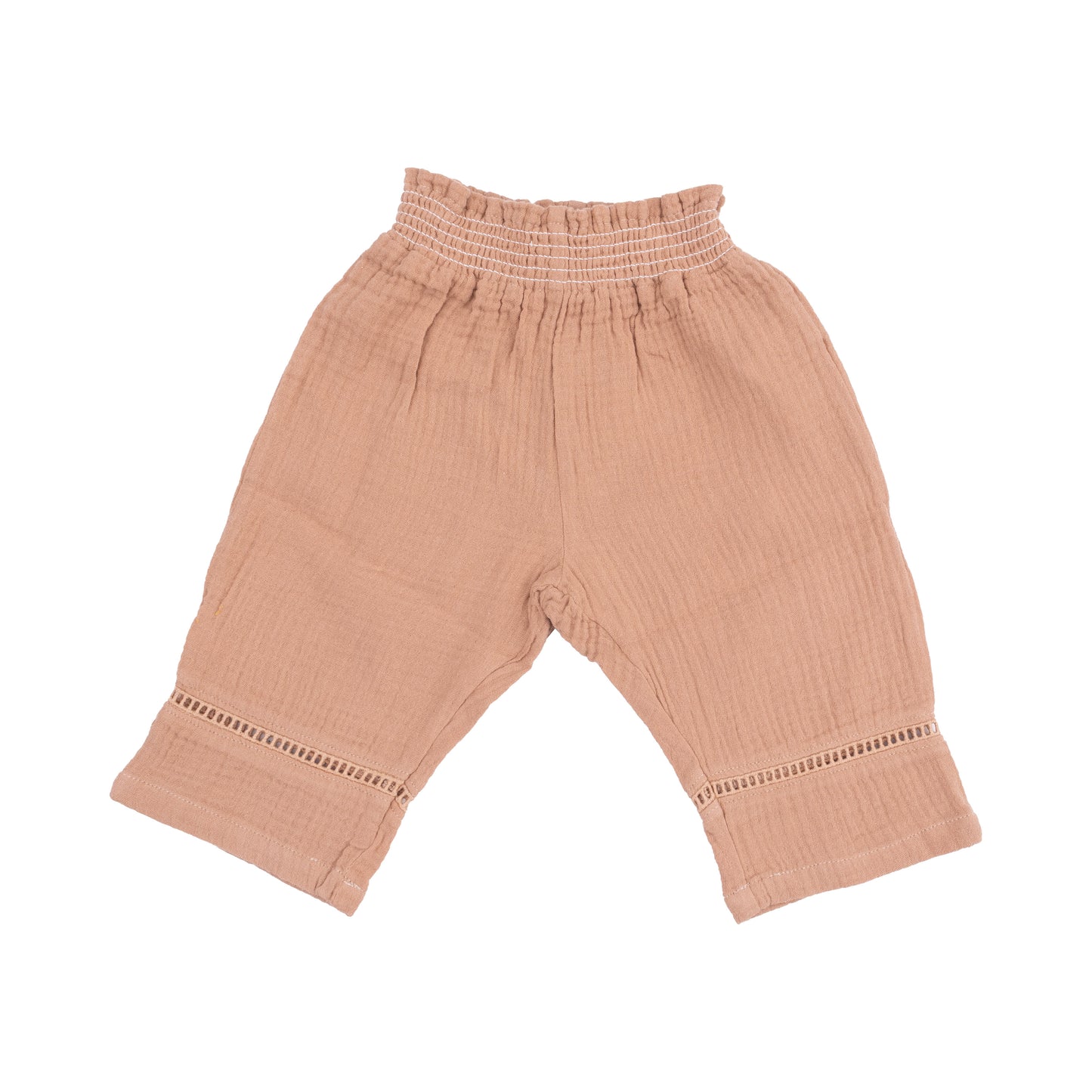 Angel Dear - Bitty Blooms Peplum Tank w/ Smocked Back & Waist Pants W/ Ladder Trim