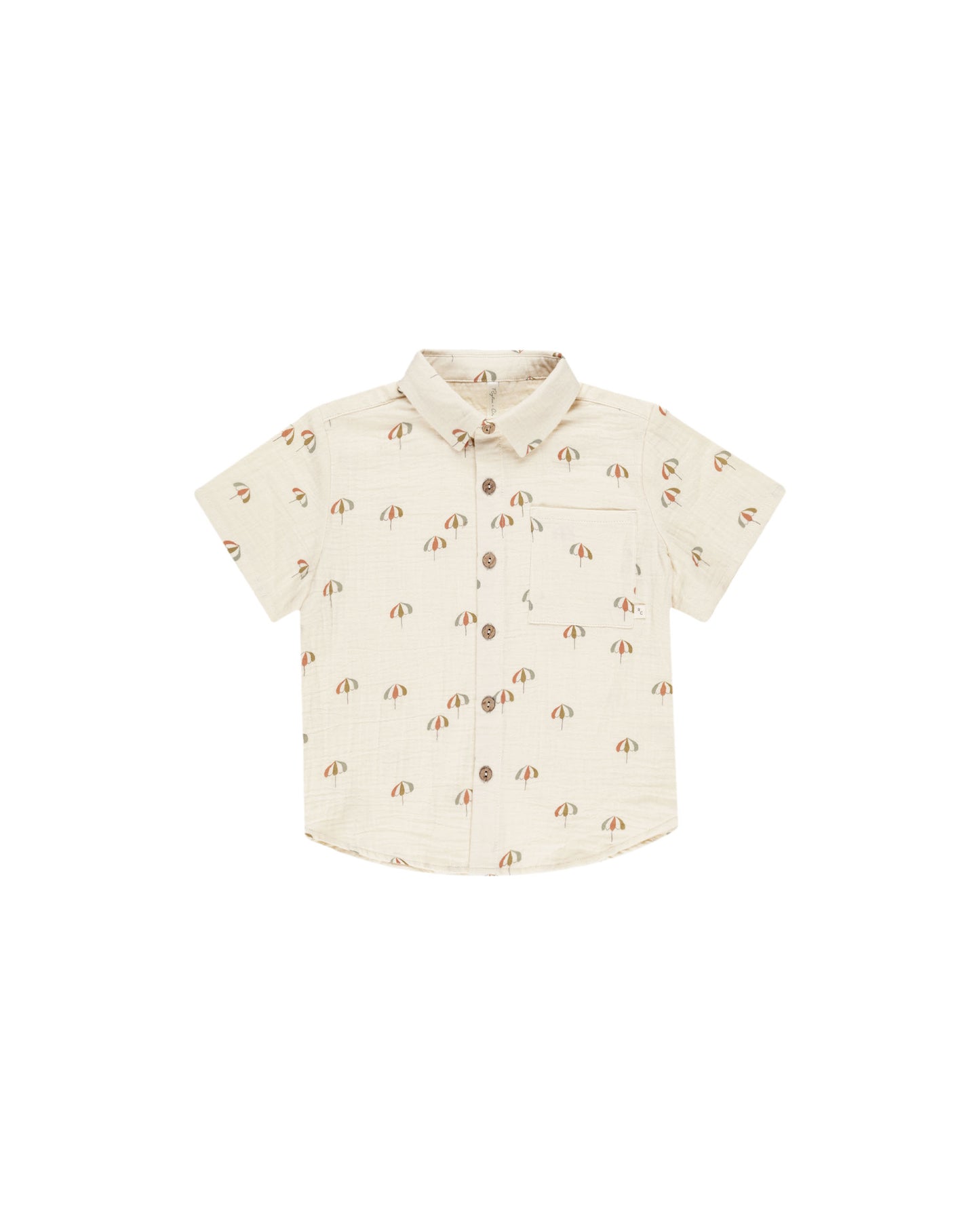 Rylee + Cru - Collared Short Sleeve Shirt || Umbrellas