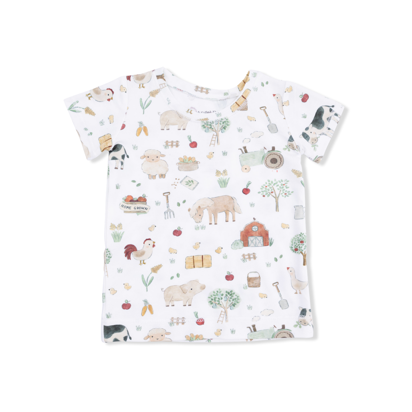 Angel Dear - Cute Farm Animals Short Sleeve Loungewear Set