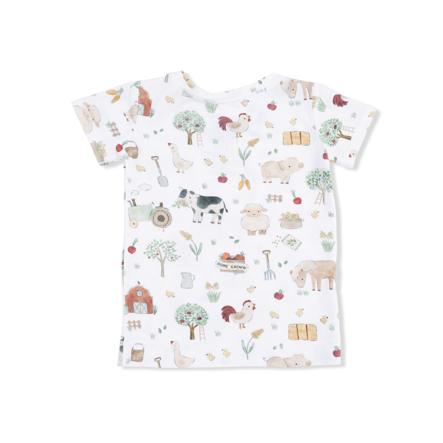 Angel Dear - Cute Farm Animals Short Sleeve Loungewear Set