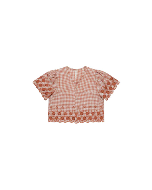 Rylee + Cru - Cleo Top || Poppy Gingham