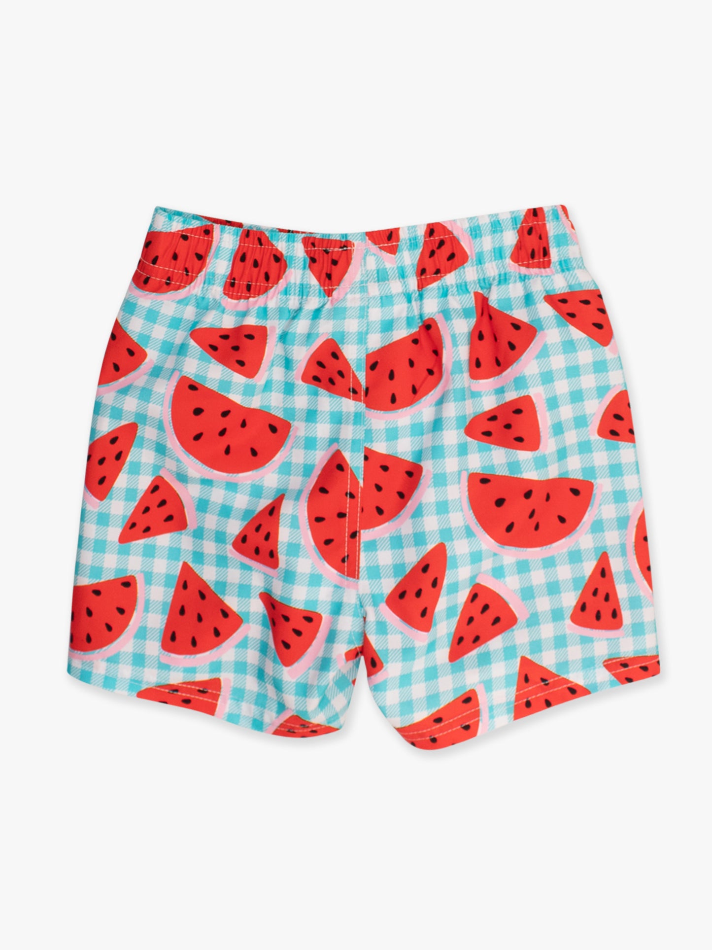 Ruggedbutts - Watermelon Gingham Swim Trunks