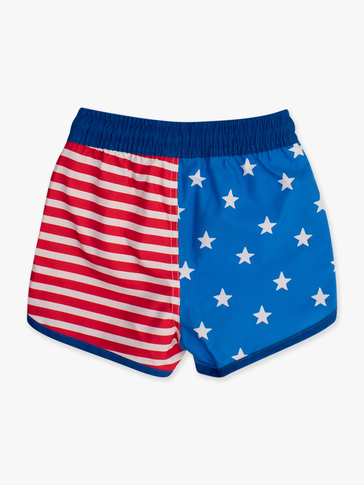 Ruggedbutts - Stars + Stripes Dolphin Hem Swim Trunks