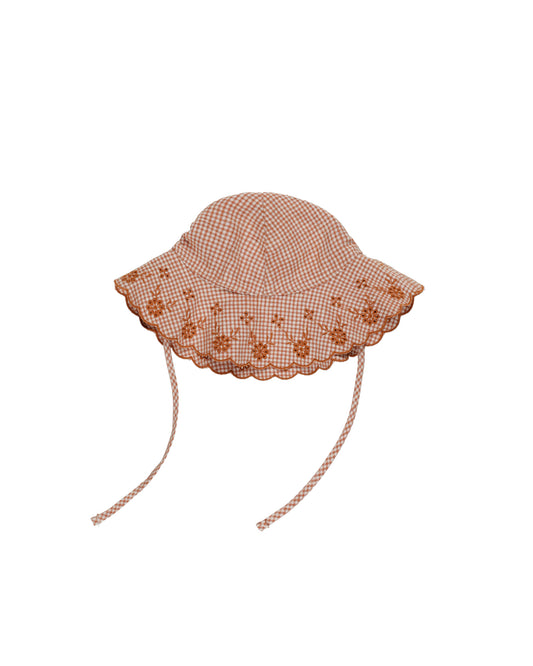 Rylee + Cru - Floppy Sun Hat || Poppy Gingham