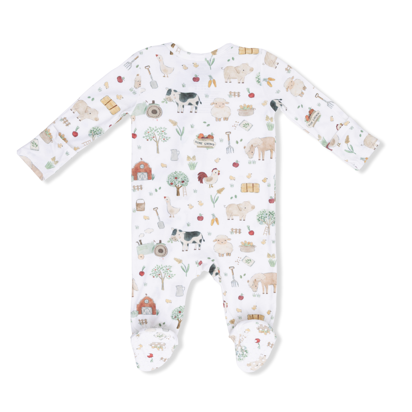 Angel Dear - Cute Farm Animals 2 Way Zipper Footie