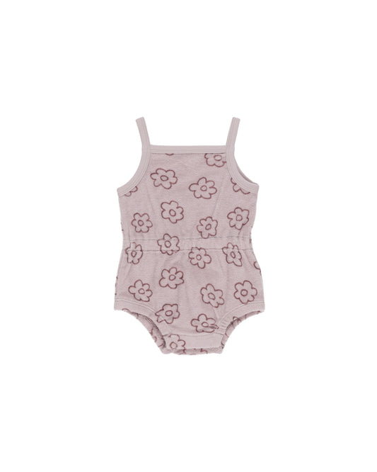 Quincy Mae - TERRY CINCH ROMPER || DAISY