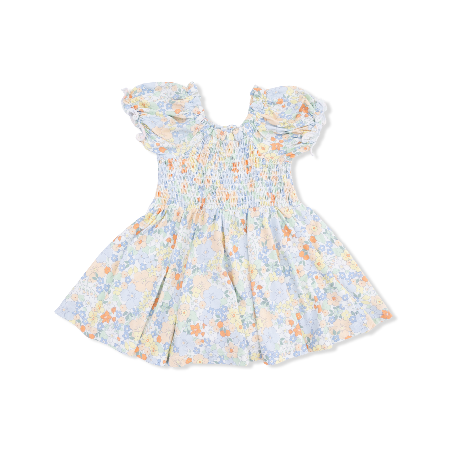Angel Dear - Georgia Floral Smocked Twirly Dress and Bloomer