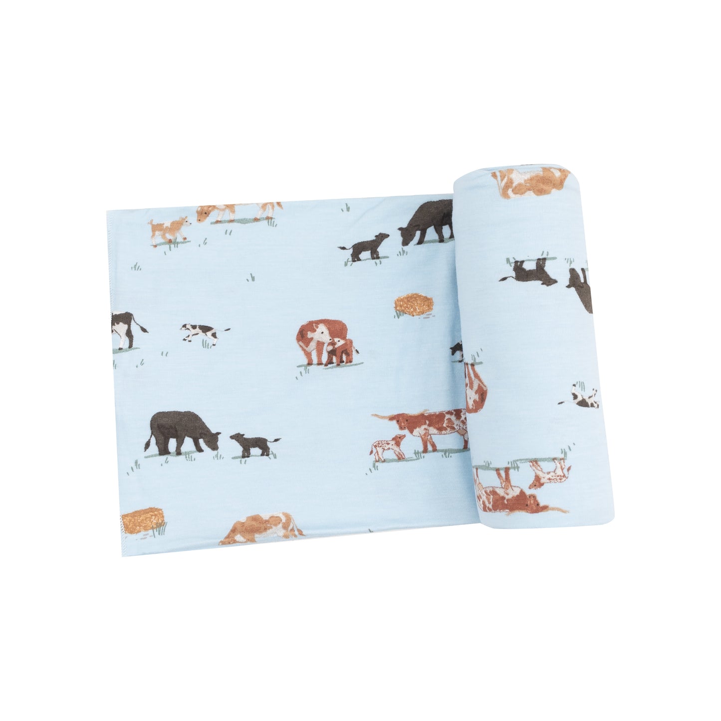 Angel Dear - Cow Families Swaddle Blanket